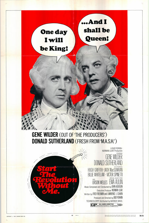 start the revolution without me 1970 one sheet poster folded
