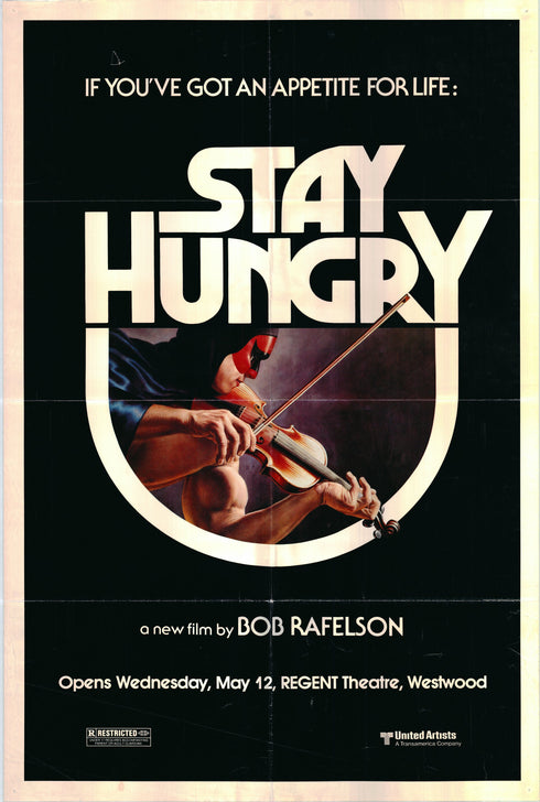 stay hungry 1976 advance one sheet poster folded
