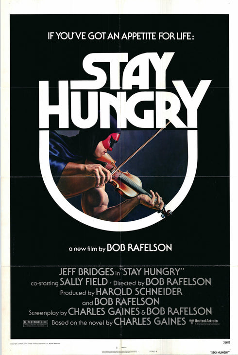 stay hungry 1976 style b one sheet poster folded