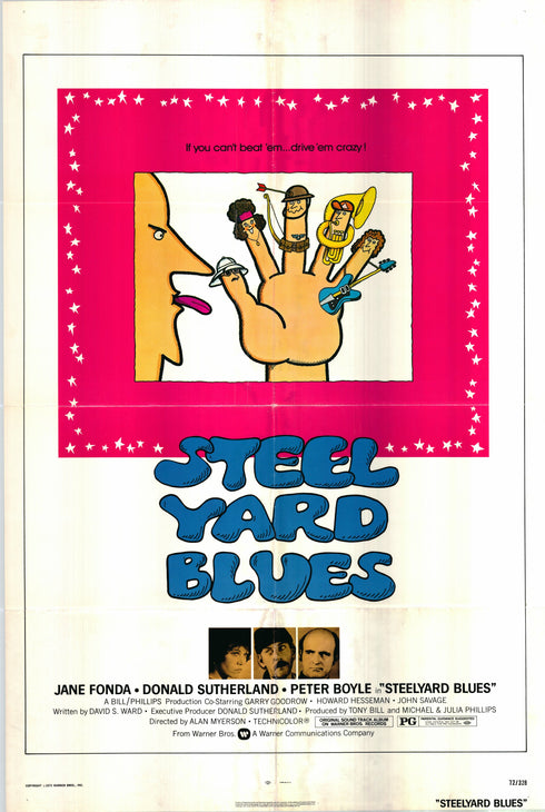 steelyard blues 1972 one sheet poster folded