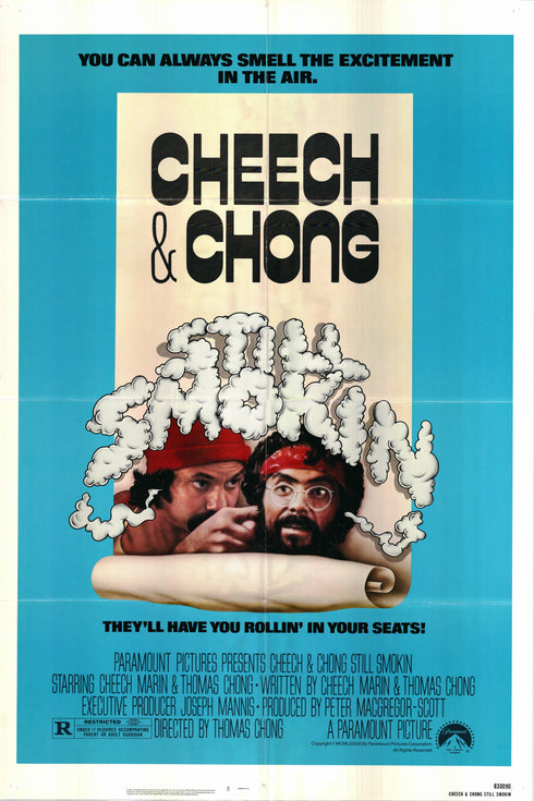 still smokin 1983 one sheet poster folded