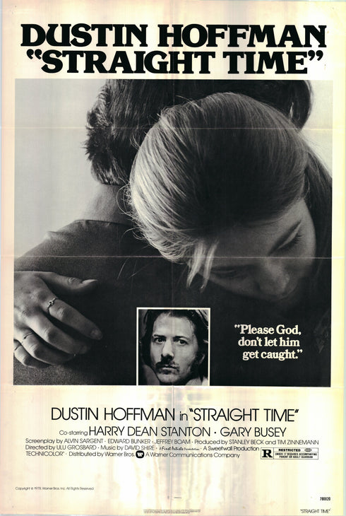straight time 1978 one sheet poster folded