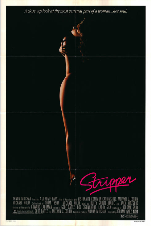 stripper 1985 one sheet poster folded