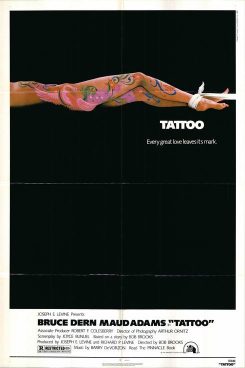 tattoo 1981 one sheet poster folded