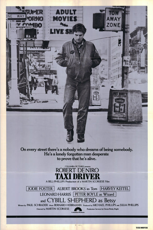 taxi driver 1976 one sheet poster folded