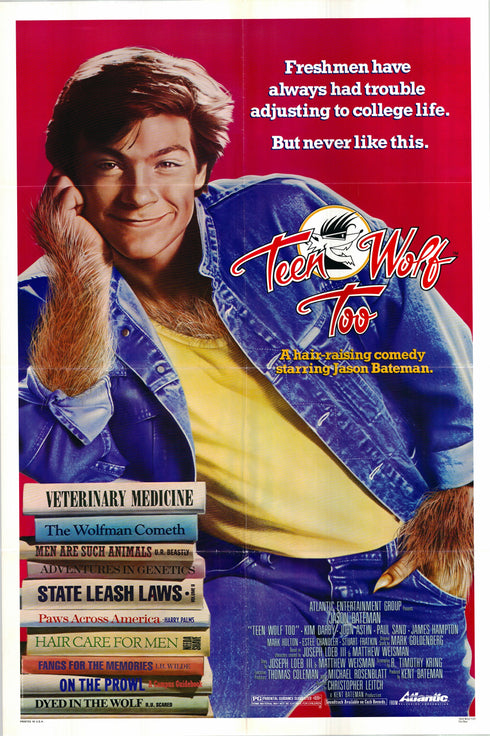 teen wolf too 1987 one sheet poster folded