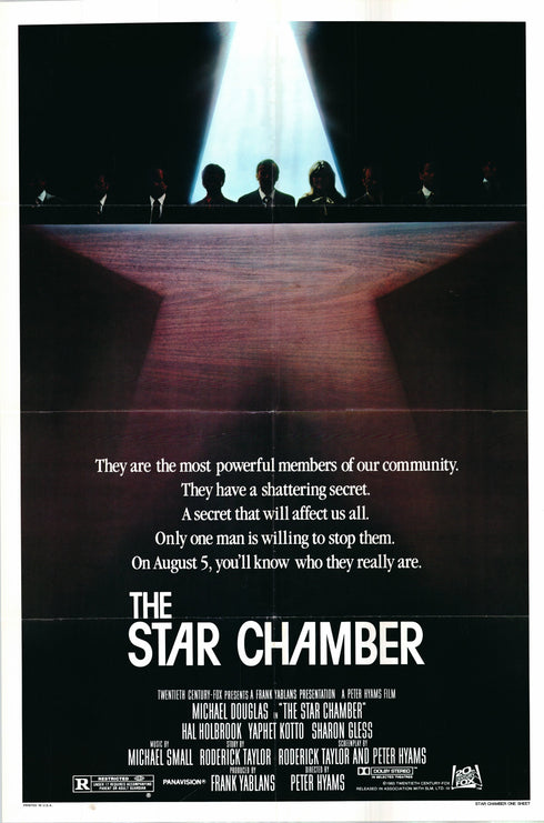 the star chamber 1984 international one sheet poster folded