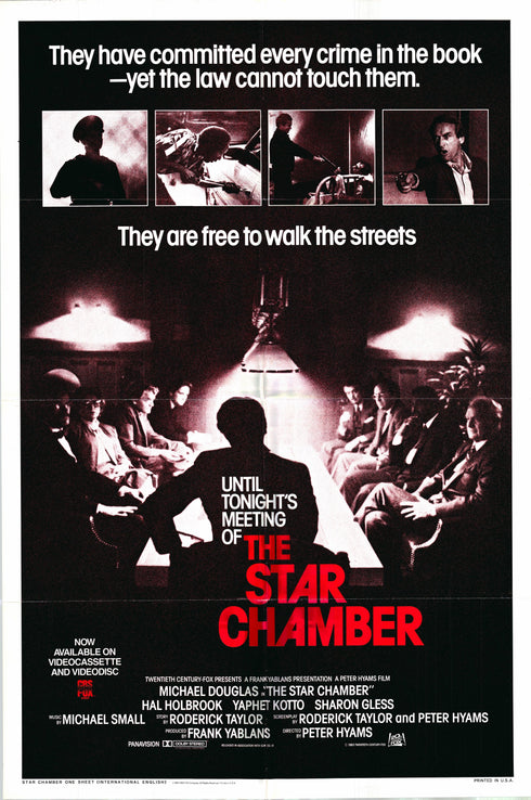 the star chamber 1984 one sheet poster folded