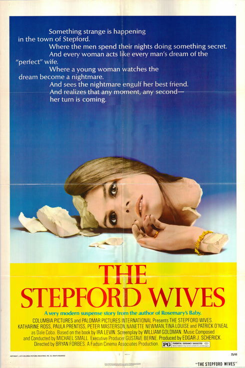 the stepford wives 1975 one sheet poster folded