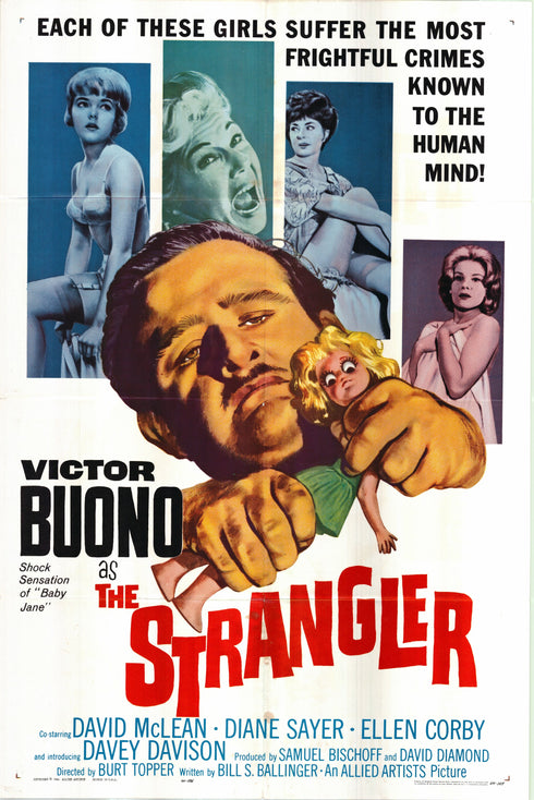 the strangler 1964 one sheet poster folded