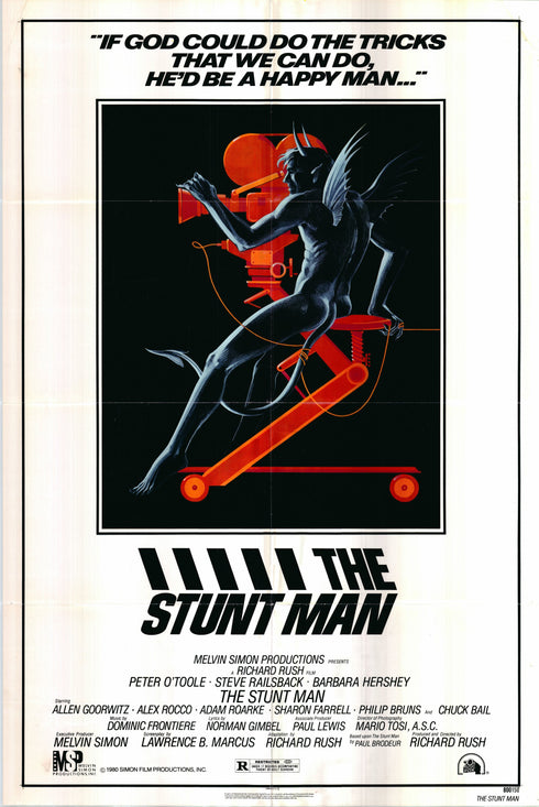 the stunt man 1980 one sheet poster folded