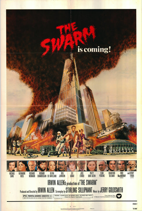 the swarm 1978 one sheet poster folded