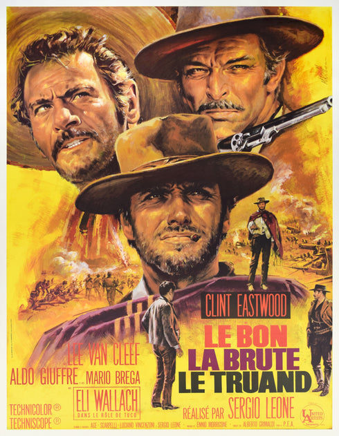 The Good The Bad And The Ugly<br>(linen-backed + framed)