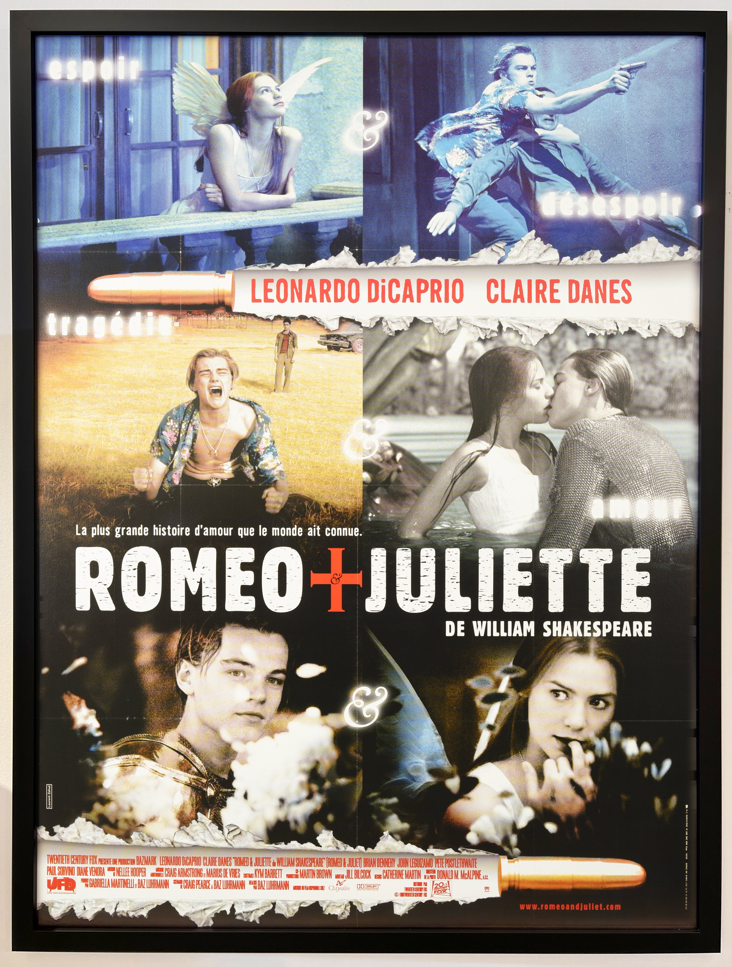 Romeo + Juliet(linen-backed + framed) – Movie Art Sales Gallery, image size:2854x3771